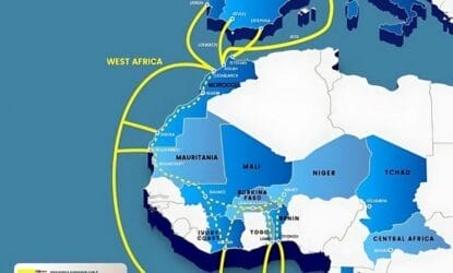 développement de fibre optique en Afrique de l'ouest